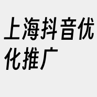 上海抖音优化推广