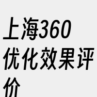 上海360优化效果评价