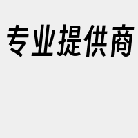 专业提供商