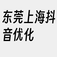 东莞上海抖音优化