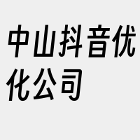 中山抖音优化公司