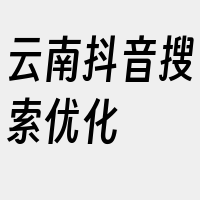 云南抖音搜索优化