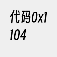 代码0x1104