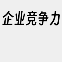 企业竞争力