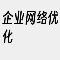 企业网络优化