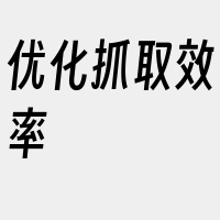 优化抓取效率