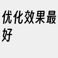 优化效果最好