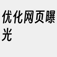 优化网页曝光