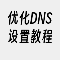 优化DNS设置教程