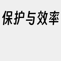 保护与效率