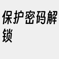 保护密码解锁