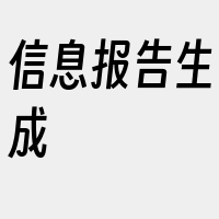 信息报告生成