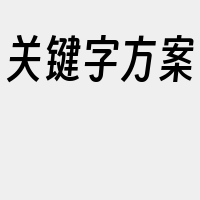 关键字方案