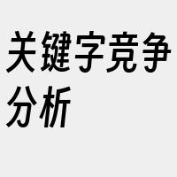 关键字竞争分析