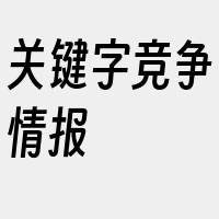 关键字竞争情报