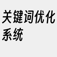 关键词优化系统