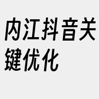 内江抖音关键优化