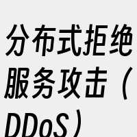 分布式拒绝服务攻击（DDoS）