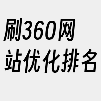 刷360网站优化排名