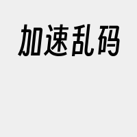 加速乱码