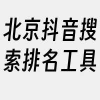 北京抖音搜索排名工具