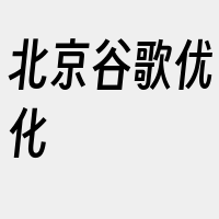 北京谷歌优化