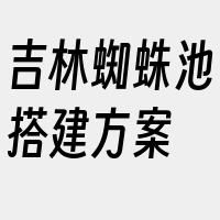 吉林蜘蛛池搭建方案