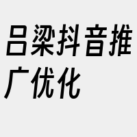 吕梁抖音推广优化