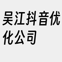 吴江抖音优化公司