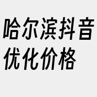 哈尔滨抖音优化价格