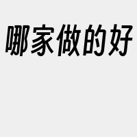 哪家做的好