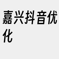 嘉兴抖音优化