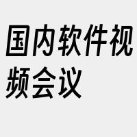 国内软件视频会议