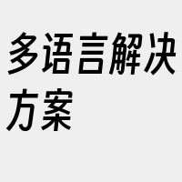 多语言解决方案