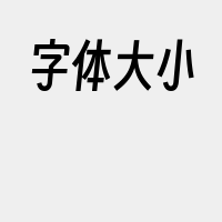 字体大小