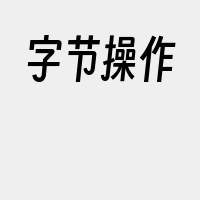 字节操作