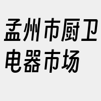 孟州市厨卫电器市场