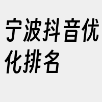 宁波抖音优化排名