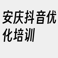 安庆抖音优化培训