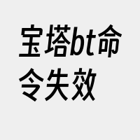 宝塔bt命令失效