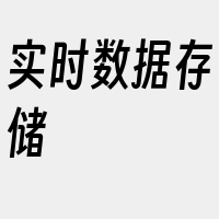 实时数据存储