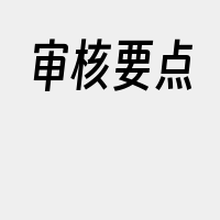 审核要点