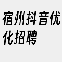 宿州抖音优化招聘