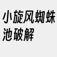 小旋风蜘蛛池破解