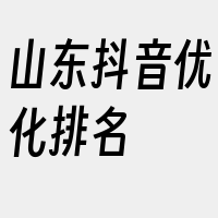 山东抖音优化排名