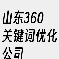 山东360关键词优化公司