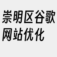 崇明区谷歌网站优化