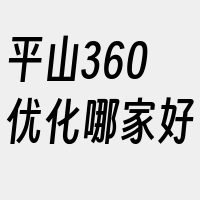 平山360优化哪家好