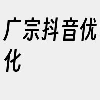 广宗抖音优化