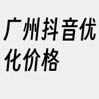 广州抖音优化价格